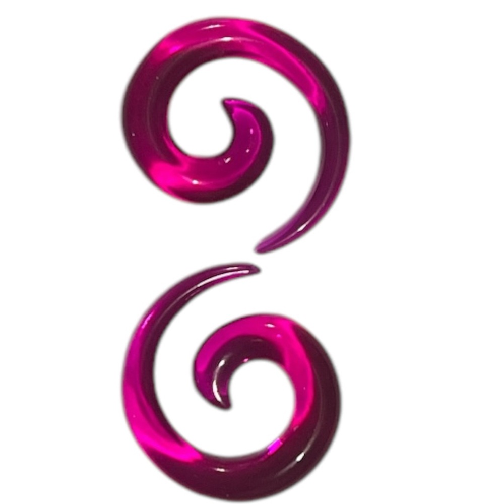 Pair of Brand New Acrylic Spiral Ear Stretcher size 2g